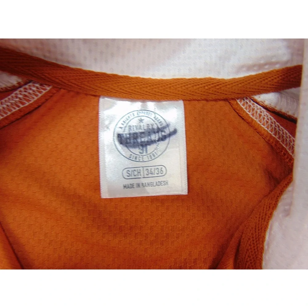Texas Longhorns Pullover Mens Small 1/4‎ Zip Orange Solid NCAA Gameday Sporty